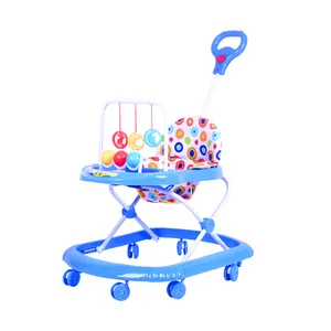 Hot sale cute foldable activity walker for baby with light and music
