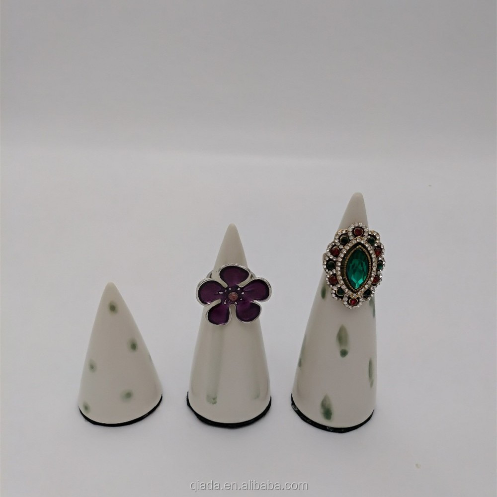 Горячая Распродажа 2022, зеленый керамический кольцевой держатель серии ручной росписи с новым дизайном