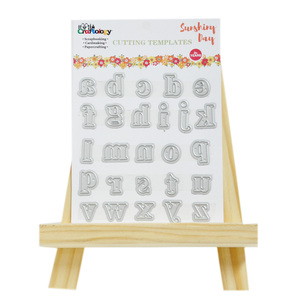 Mini matrices <span class=keywords><strong>de</strong></span> découpe en métal, motifs <span class=keywords><strong>de</strong></span> lettres, gaufrage, pour invitation, pochoir 2-26 pièces - Product Image 1