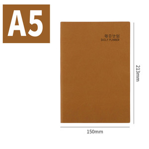 Taccuino personalizzato A5 Mini Planner diario <span class=keywords><strong>di</strong></span> 100 pagine con copertina morbida in pelle sintetica e rilegatura per cucire a filo per cuciture a sella - Product Image 6