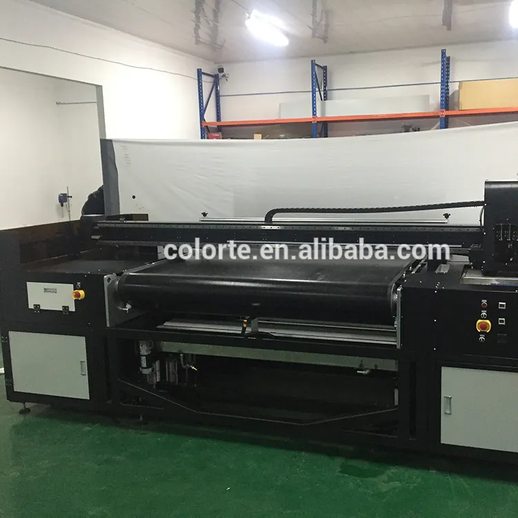 Industriële Digitale Flatbed Stof Textiel drukmachine