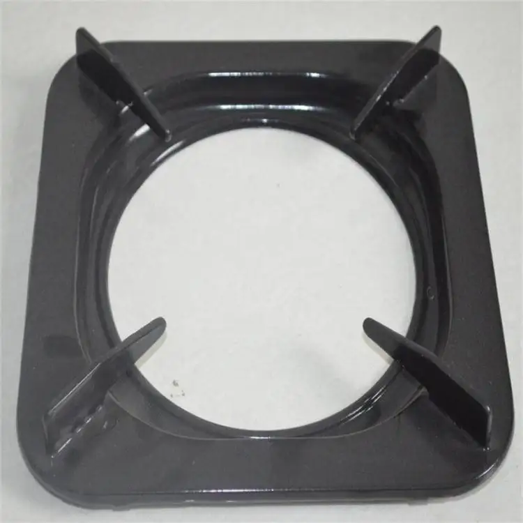 gas stove spare part black square pan support