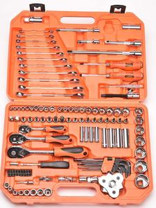 ASAKI 121Pcs Chuyên Nghiệp 1/4 "+ 3/8" + 1/2 "Ổ Cắm Cờ Lê Bộ Công Cụ Dụng Cụ Dụng Cụ Tay Với Hộp Nhựa - Product Image 2