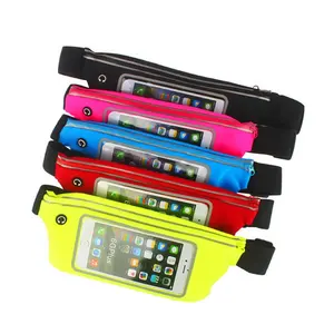 Waterproof Outdoor Sport Elastic Spandex Cell Phone Running Bag Travel Hiking Pack Waist Belt Running Waist Bag