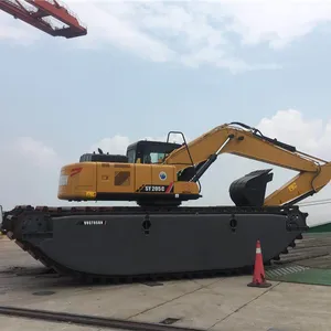 New Swamp Buggy Máy Xúc Đổ Bộ Nigeria Với Big Float Trọng Lượng Hoạt Động 20900Kg, Công Suất Thùng 0.83 Cbm