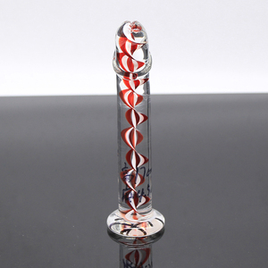 Produk Mainan Seks Dildo Bebas Genggam, Dildo dan Vibrator Mainan Seks Kaca Sumbat Kaca - Product Image 2