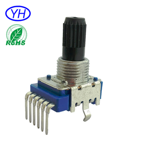 Coal film horizontal Axis's isolation 6 pin linear 11mm b 10k 360 degree feedback endless precision potentiometer swivel - Product Image 1