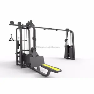 Máquina de five station DFT 681, máquina de gimnasio integrada, prensa de hombros, máquina muscular, fabricación de equipos de gimnasio comercial