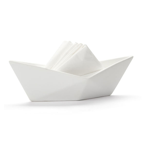 Porte-serviettes En Forme De Paquebot En Fer Noir - Distributeur Serviettes Papier Pour Table - 12.5x13.5x5.5 Cm - Décoration Cuisine Ou Salle à Manger - 11