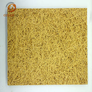 <span class=keywords><strong>Techo</strong></span> acústico de lana de madera color café - Product Image 1