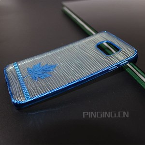 <span class=keywords><strong>El</strong></span> producto más nuevo hoja de arce galvanoplastia caso suave de tpu para samsung <span class=keywords><strong>galaxy</strong></span> S6 Borde - Product Image 5
