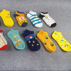 Summer Low Cut socks Trendy happy Cotton Boat socks Funny ankle socks for men