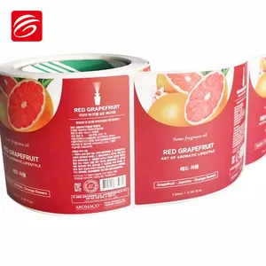 Étiquette de bouteille de jus adhésive personnalisée, étiquette adhésive pour jus Orange à impression personnalisée, ml