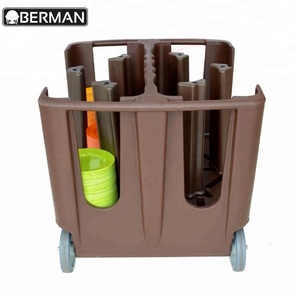 Chariot de nettoyage de vaisselle, équipement de restauration électrique, chariot de rangement des assiettes, chariot de service de cuisine - Product Image 1