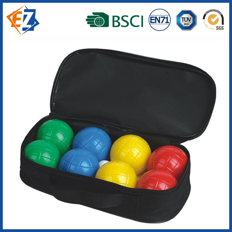 8パックプラスチックフレンチブルペタンクボッチボールゲームセット