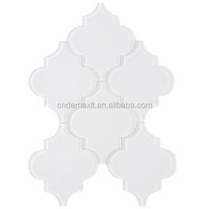 Mosaicos Premium vidrio blanco estupendo mármol linterna mosaico baldosas <span class=keywords><strong>arabesco</strong></span> - Product Image 1