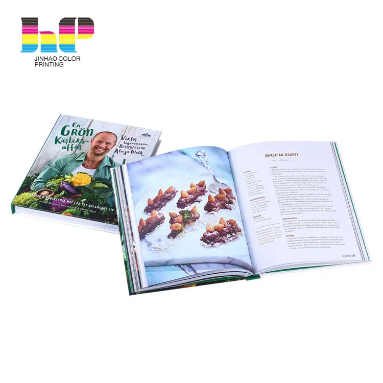 Offset Buchdruck Kochen Lebensmittel billig bunte OEM Kochbuch Großhandel