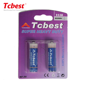 1,5 V <span class=keywords><strong>AA</strong></span>/AAA/ R6P/ UM4 Batería de celda seca de zinc y carbono resistente-Chaqueta adhesiva de aluminio Marca OEM - Product Image 2
