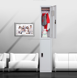 Barato solo dos puertas 2 Tier acero almacenamiento <span class=keywords><strong>ropa</strong></span> <span class=keywords><strong>de</strong></span> metal armario - Product Image 4