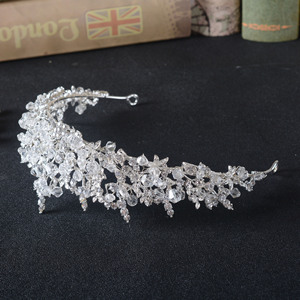 All'ingrosso a buon mercato <span class=keywords><strong>argento</strong></span> di alta qualità copricapi da sposa oro capelli da sposa <span class=keywords><strong>cerchietti</strong></span> - Product Image 3
