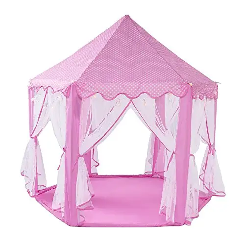 Casa de pagamento infantil rosa e azul princesa jogar, castelo, tenda para meninas e meninos
