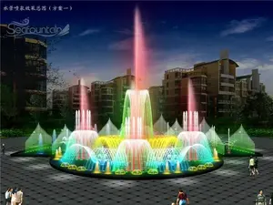 Program Control Interactive Lantern Water Fountain