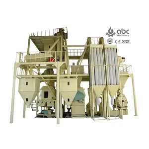 3TPH large scale turnkey type animal feed pellet production line poultry feed mill plant