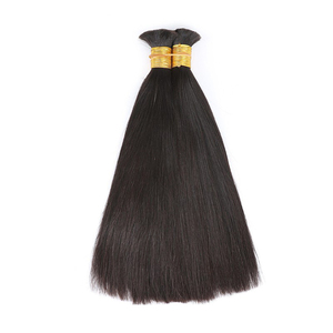 Muestras Gratis paquetes de pelo virgen precio de fábrica natural 100% real de pelo recto 10a primas a granel del pelo - Product Image 2