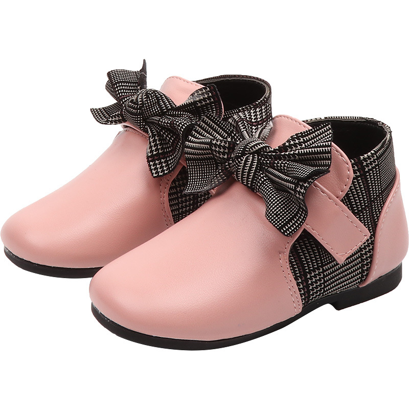 Fashion bow design princess children girl shoes