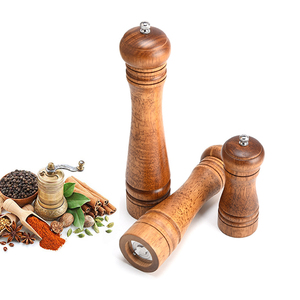 Moulin à sel et poivre de 10 pouces, salières et poivrières en <span class=keywords><strong>bois</strong></span>, moulin à poivre en <span class=keywords><strong>bois</strong></span> - Product Image 3