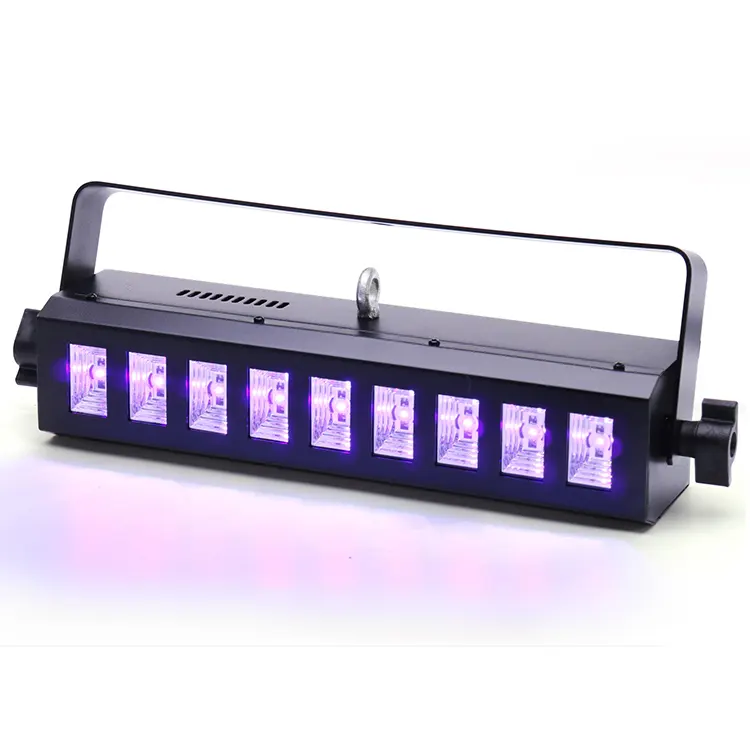 China professional stage factory led dmx 3w 9 eyes uv bar wall wash stage light for wedding stage decoration