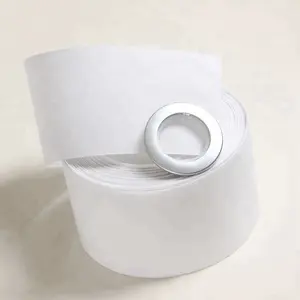 Wholesale White Nylon Polyester curtain eyelet tape for curtains