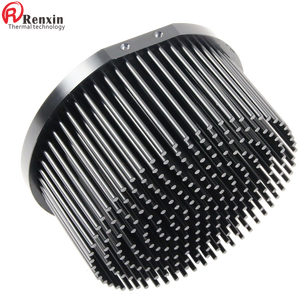 Dissipatore di Calore per Lampada LED da Coltivazione 140mm Nero Radiatore a Pinne in Alluminio Anodizzato Rotondo - Product Image 3