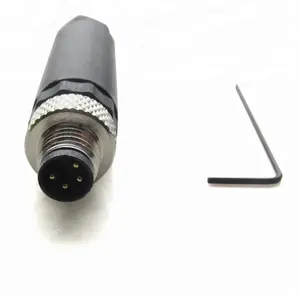 yuvarlak konnektör m8 4 pin konnektör vida sonlandırma
