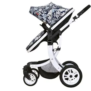High Landscape Baby Pram Oxford Canopy Good Baby Stroller for Baby