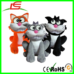 Comercio al por mayor Krazy Kats naranja negro gris felpa eléctrica gato - Product Image 4