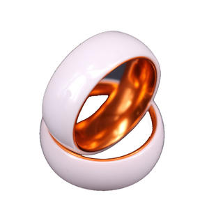 Kostenlose Laser gravur Logo Hochzeit Verlobung sband Weiß Keramik Ring, Rot Ehering Custom Make weiß rot Zweifarbiger Ehering - Product Image 1