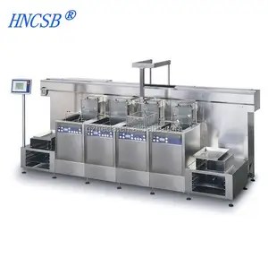 Multi-tank cleaning system full automatic cleaner compressor parts ultrasonic cleaner