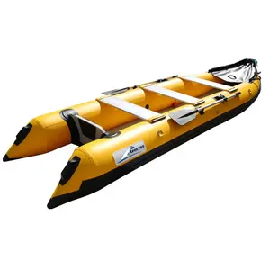 Goethe Goboat GTK370 CE 12ft 2 persone Kayak sedersi sulla parte superiore in carbonio Paddle barca da pesca Kayak con sedile in alluminio motore opzionale