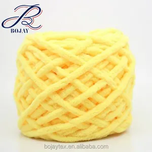 Hot Sale Wholesales Giant Bulky Knit 100% Polyester Hand knitting Crochet Chunky Chenille Yarn