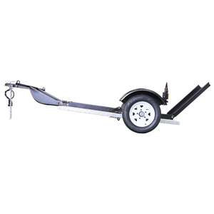 Solo carril pequeño plegable cerrado motocicleta tire detrás utilidad remolque de carga - Product Image 2