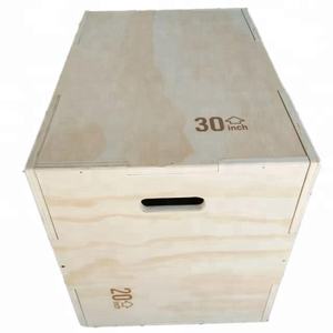 Boîte de saut 3 en 1 en bois durable pour salle de sport à domicile - Product Image 1