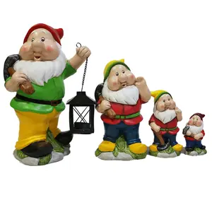 प्राचीन हस्तनिर्मित घर की सजावट के लिए कस्टम मेड व्यक्तिगत राल उद्यान gnomes सस्ते बिक्री