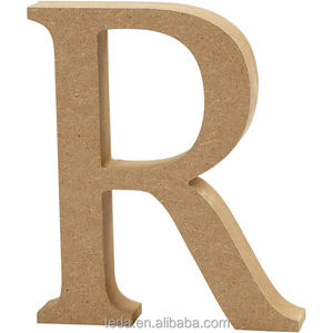 Decorazione MDF lettera ritaglio di legno lettere di alfabeto e numeri