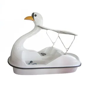 swan pedal boat white goose water foot pedal boats(M-012) fiberglass Water pedal bike