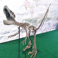 Réplica de Esqueleto de Dinosaurio de Metal a Tamaño Real para Parques de Aventuras y Centros Comerciales