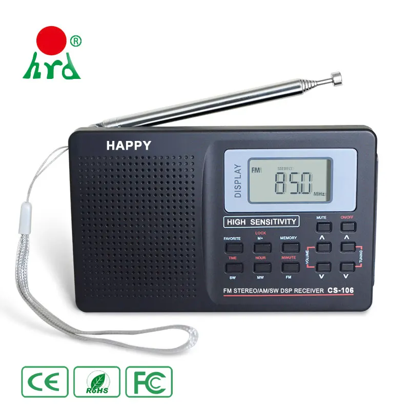 World Band Broadcasting Fm Mw Sw Portable Radio Receiver