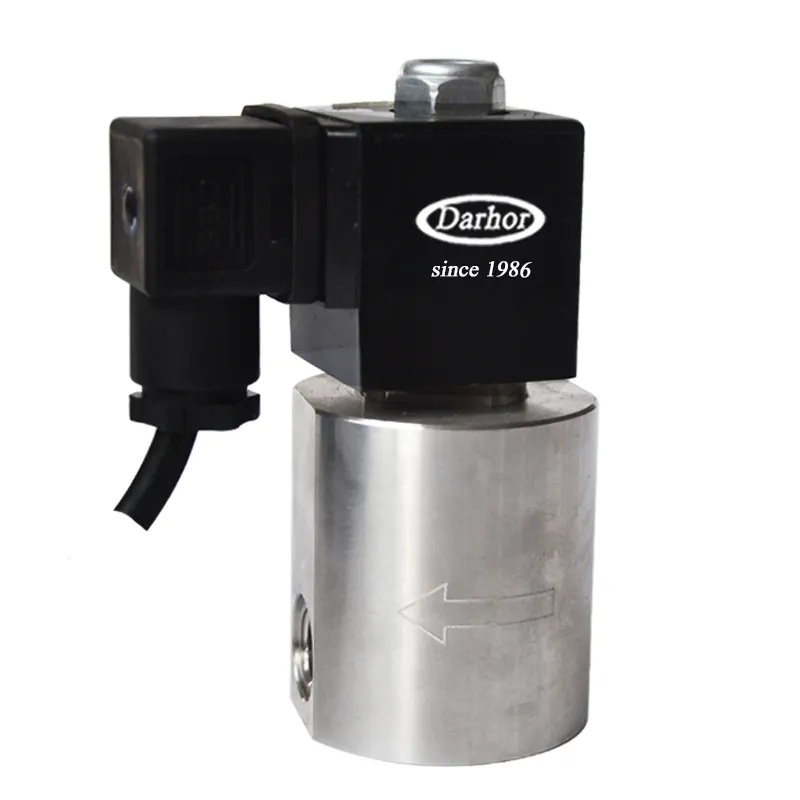 DHC-5 Thép Không Gỉ Áp Suất Cao Rửa Xe Solenoid Van 200bar 300bar 350 Bar