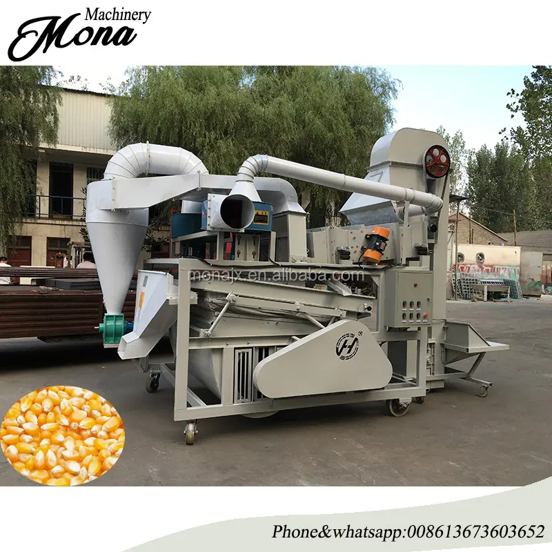 Yaygın olarak ihraç yerçekimi ayırıcı fasulye tahıl tohumları sıralama işleme temizleme makinesi