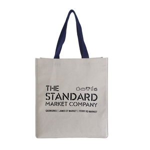 Durable <span class=keywords><strong>Pliable</strong></span> <span class=keywords><strong>Sac</strong></span> à Provisions Réutilisable <span class=keywords><strong>de</strong></span> Jute Jute <span class=keywords><strong>Sac</strong></span> Fourre-Tout - Product Image 4